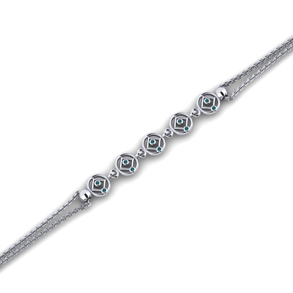 Diamant Bleu Bracelet pour femme Lorrai