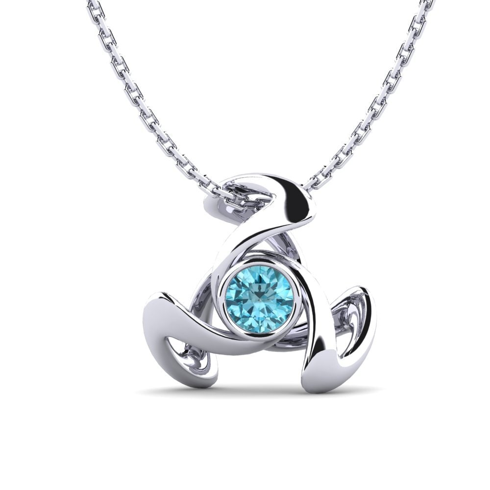 Circón Azul Colgante de Mujer Lorrany