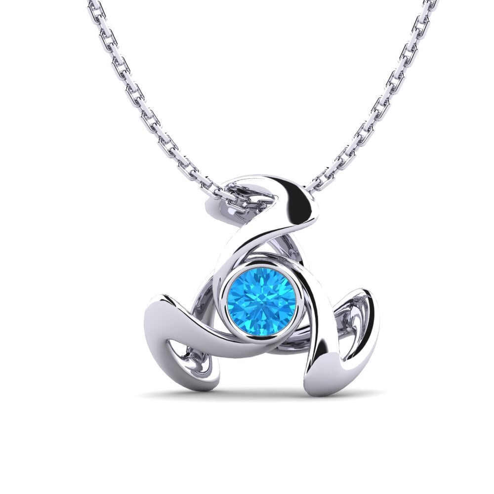 Blue Topaz Women's Pendant Lorrany