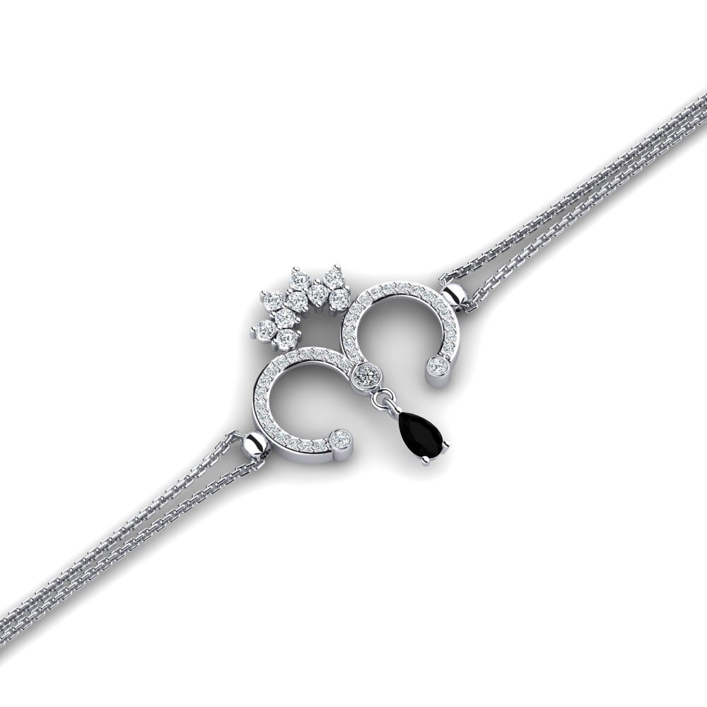 Pera Diamante negro Pulsera Losenoid