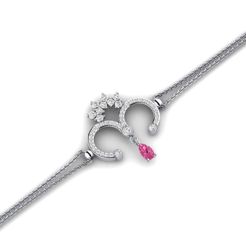 Pera Turmalina rosa Pulsera de Mujer Losenoid