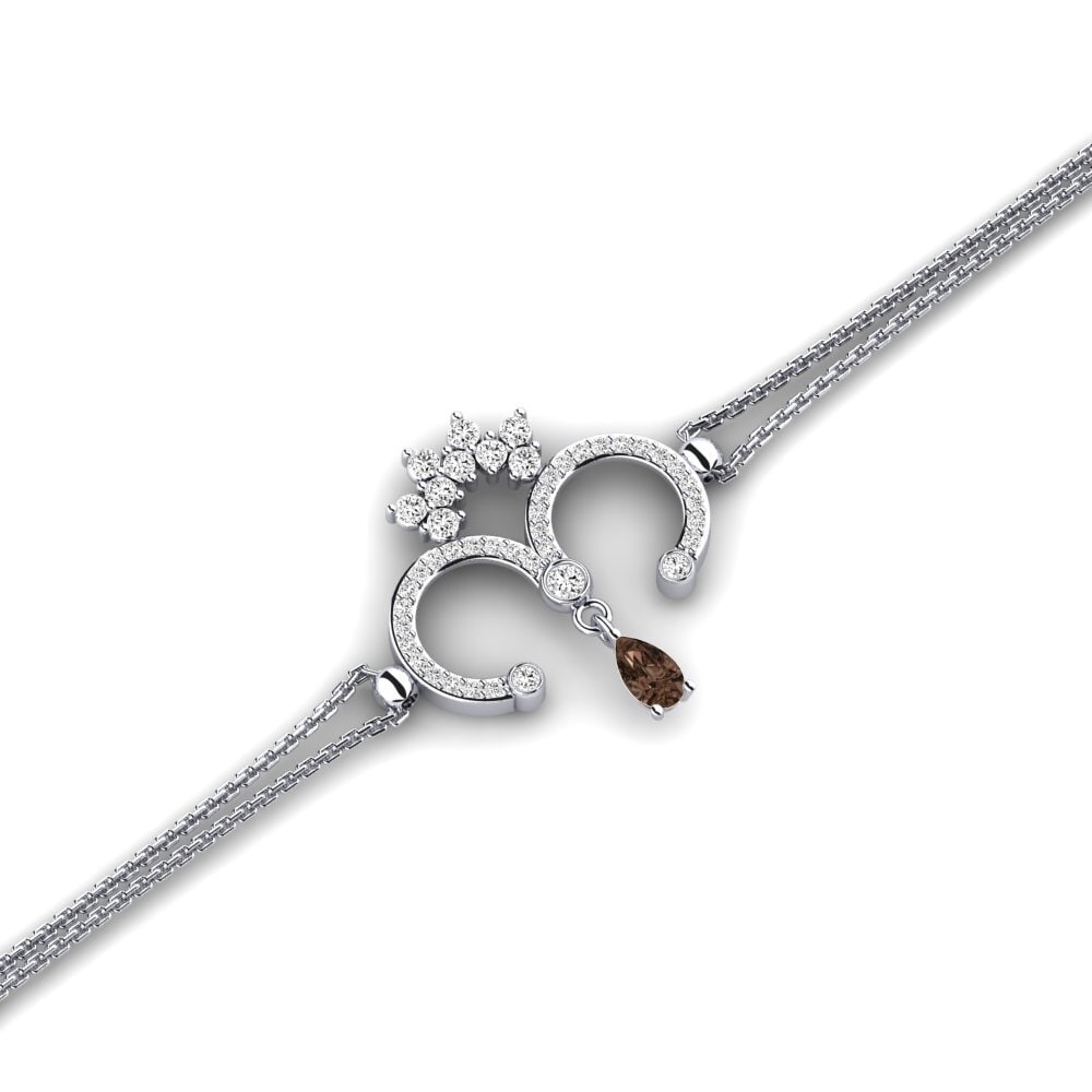 Pera Cuarzo ahumado Pulsera Losenoid