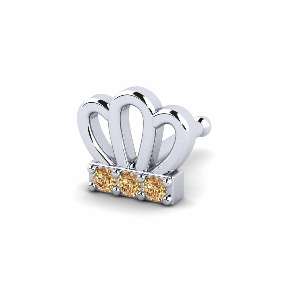 Bruine Diamant Neus Pin Lotte