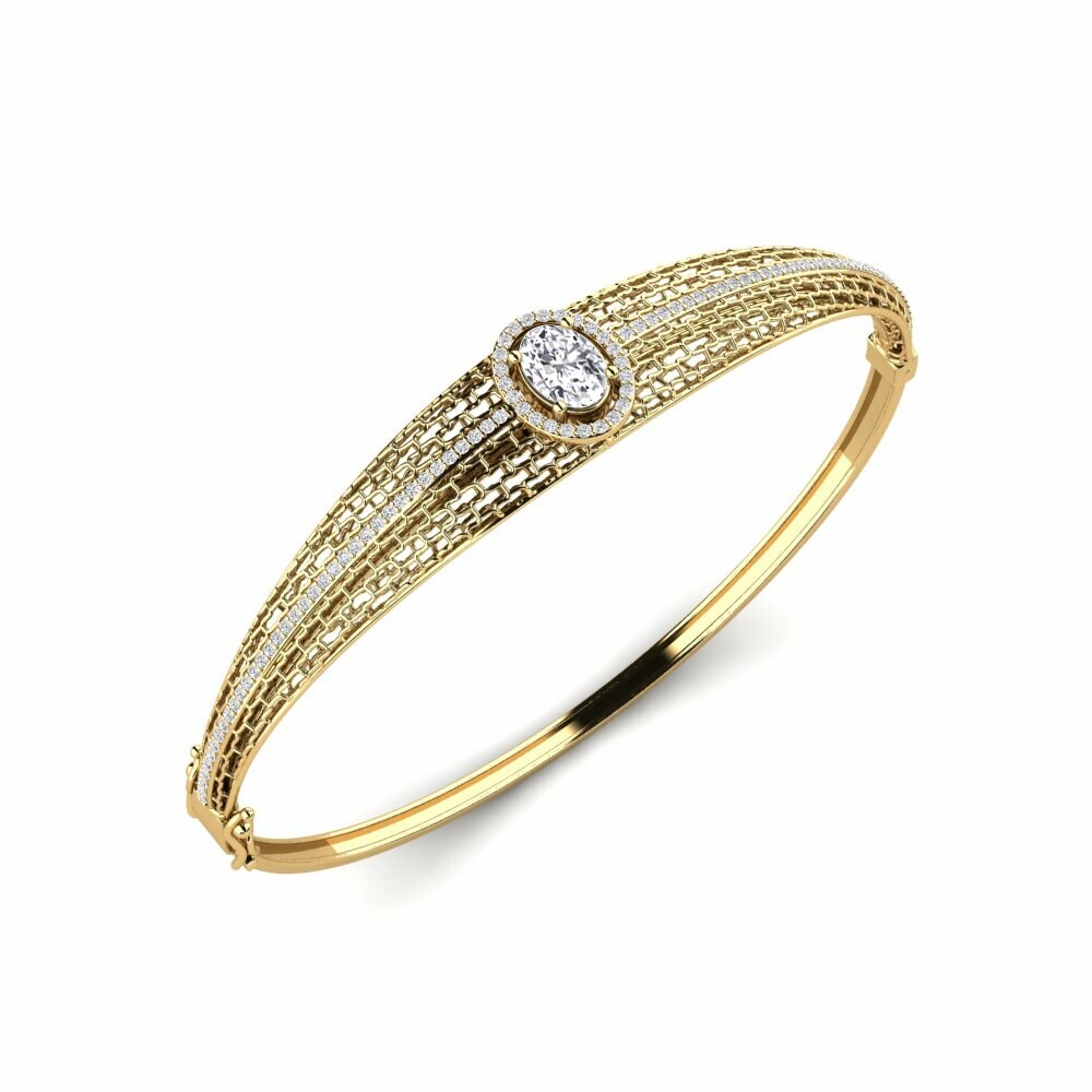 14k Yellow Gold Women's Bangle Lou