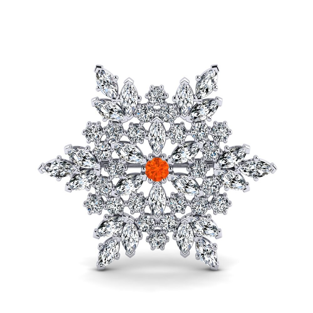 Fire Opal Brooch Lovelen