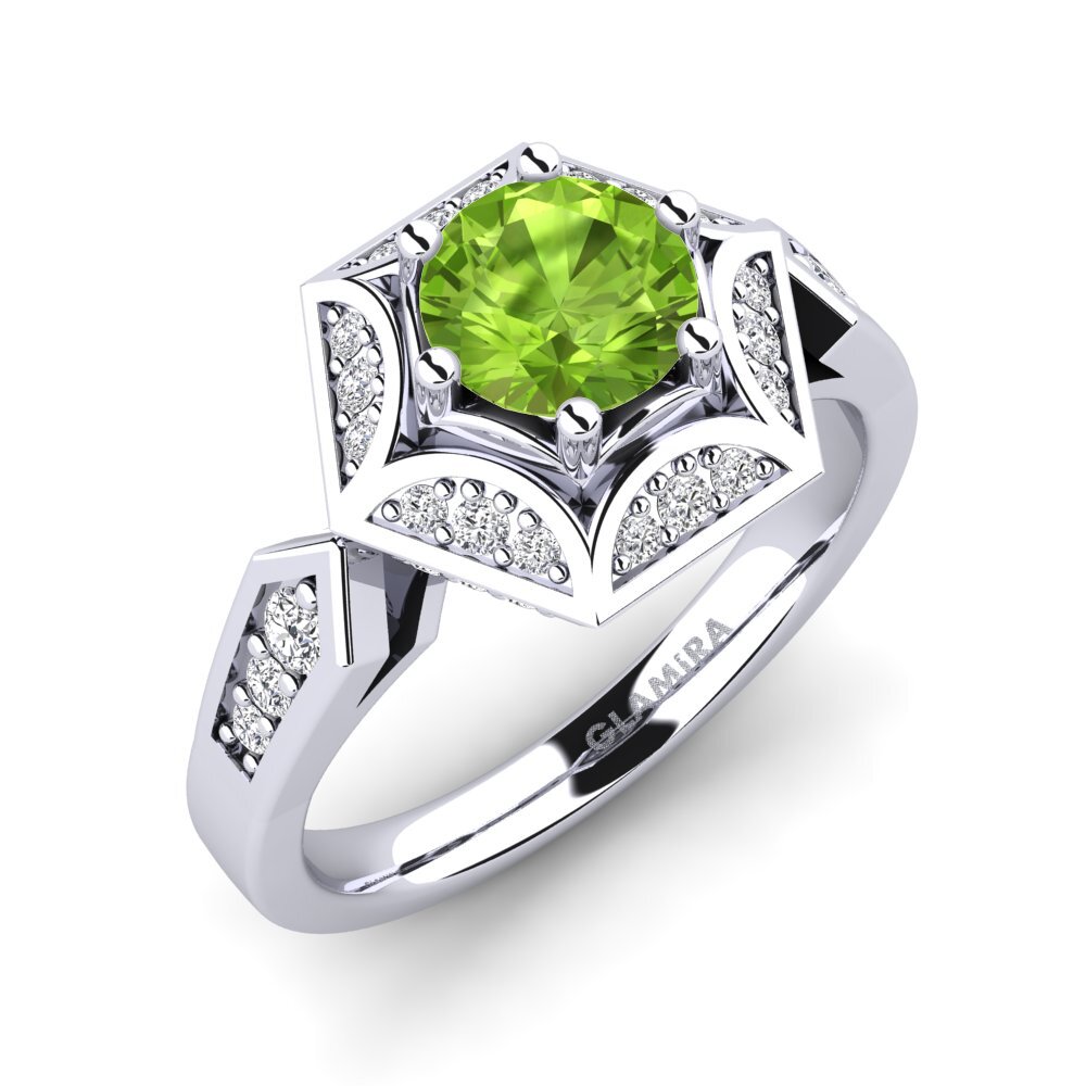 Peridot Engagement Ring Loverna
