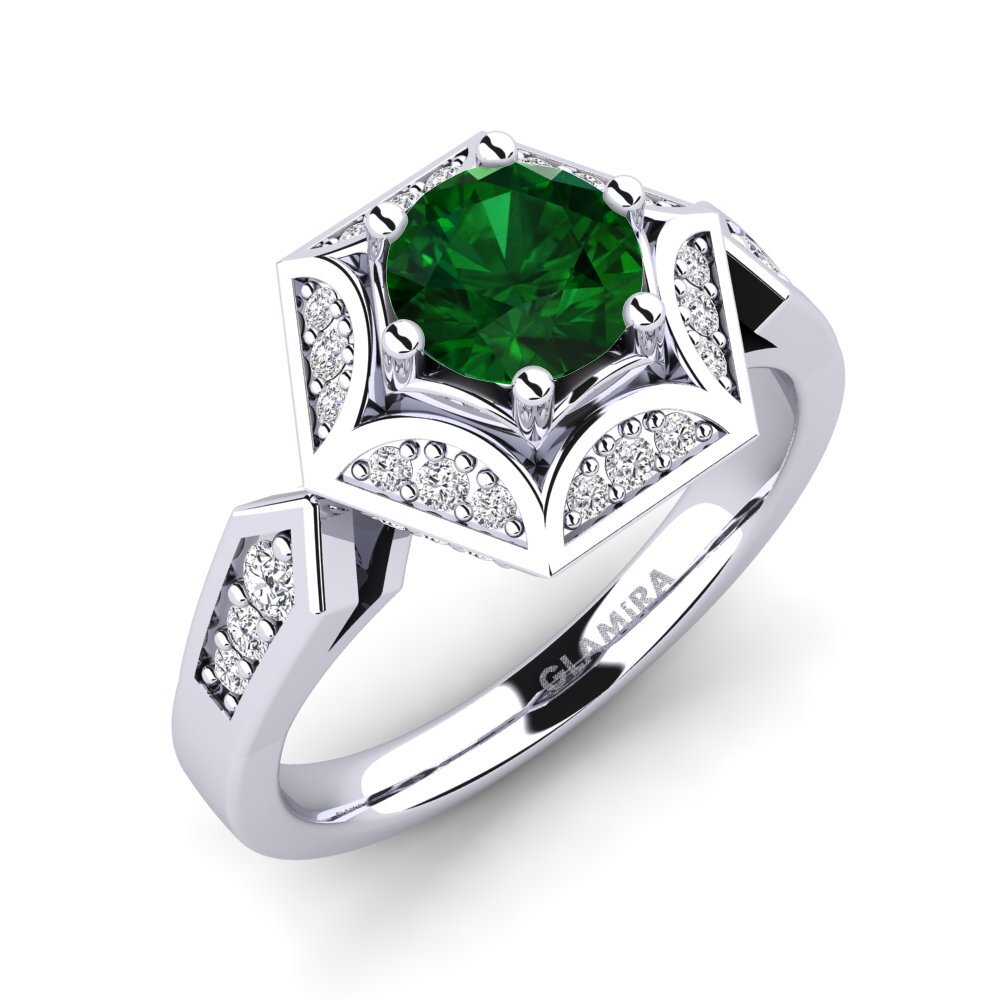 Tsavorite Engagement Ring Loverna