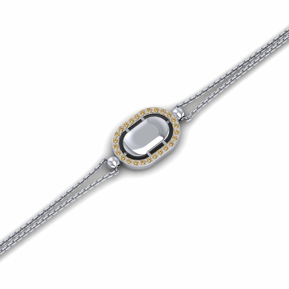 Bruine Diamant Dames Armband Lowles