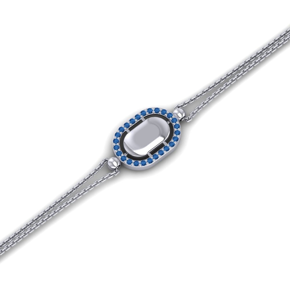 Circonita Azul Oscuro Pulsera de Mujer Lowles