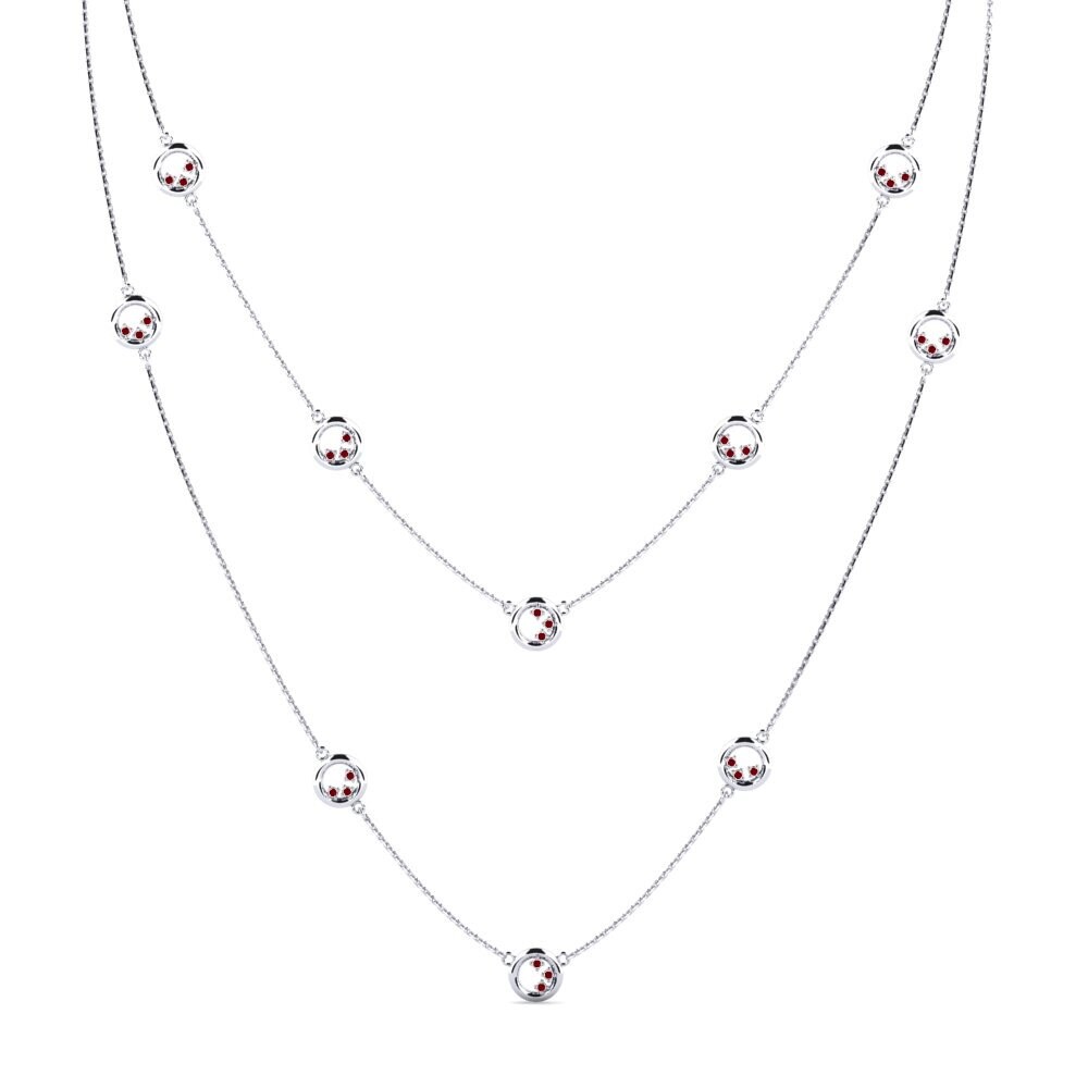 Circonita Roja Collar de Mujer Lowrine