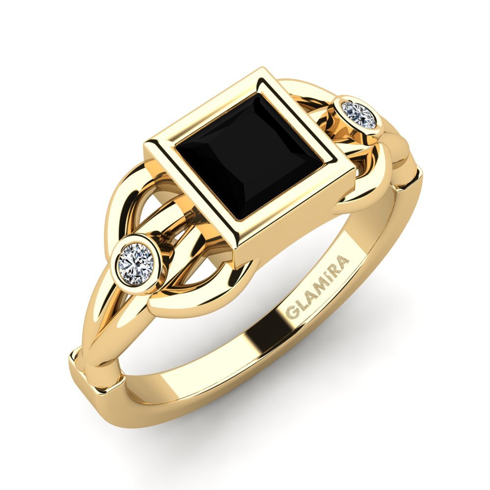 Black Onyx Women's Ring Lramel