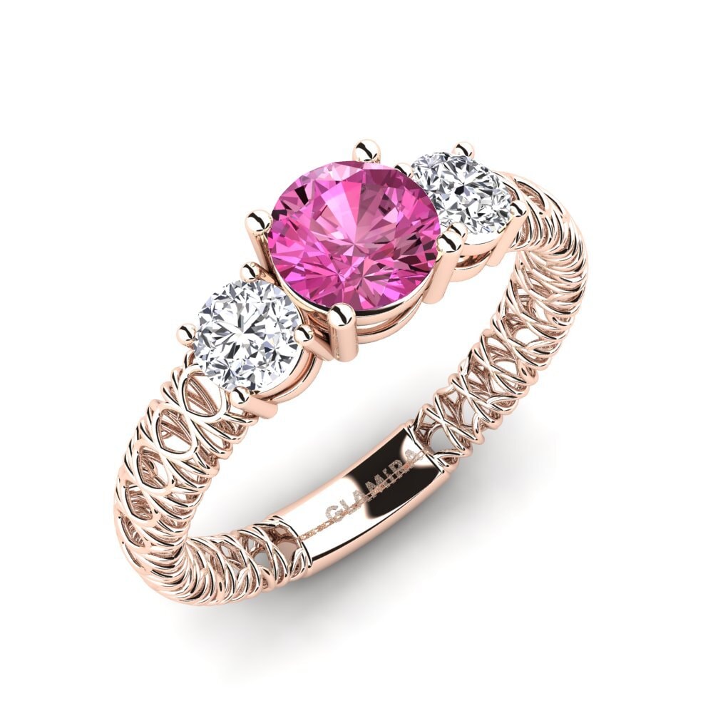 Pink Topaz Engagement Ring Luann