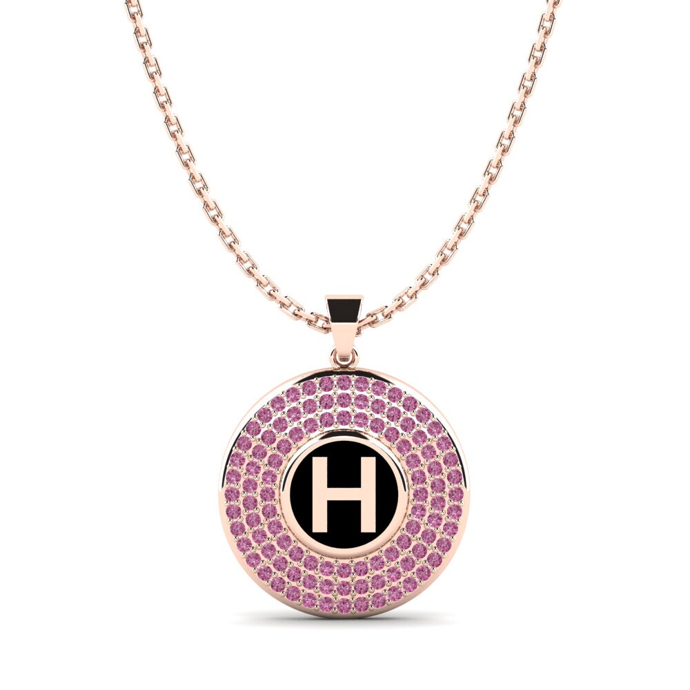 Rotgold 750 Rhodolit-Granat Damen anhänger Luba H