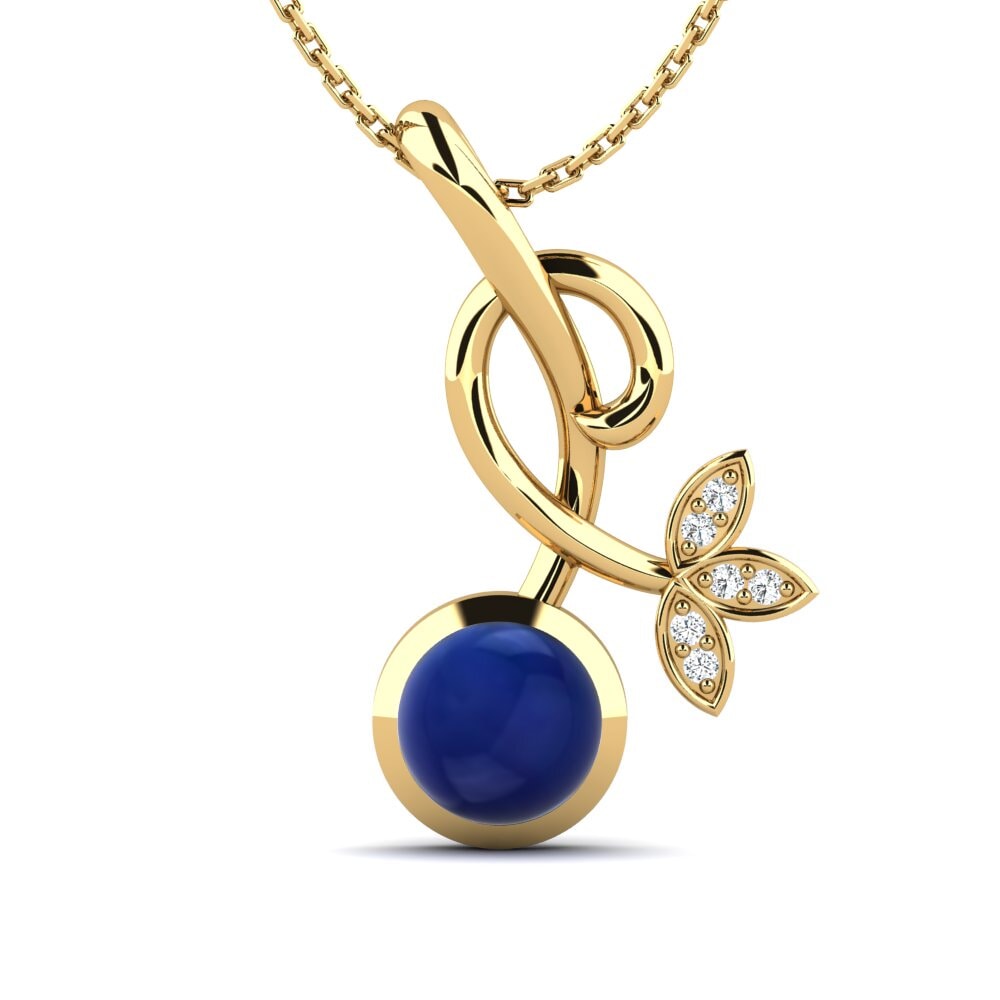 Cabochon Sapphire Women's Pendant Lucero