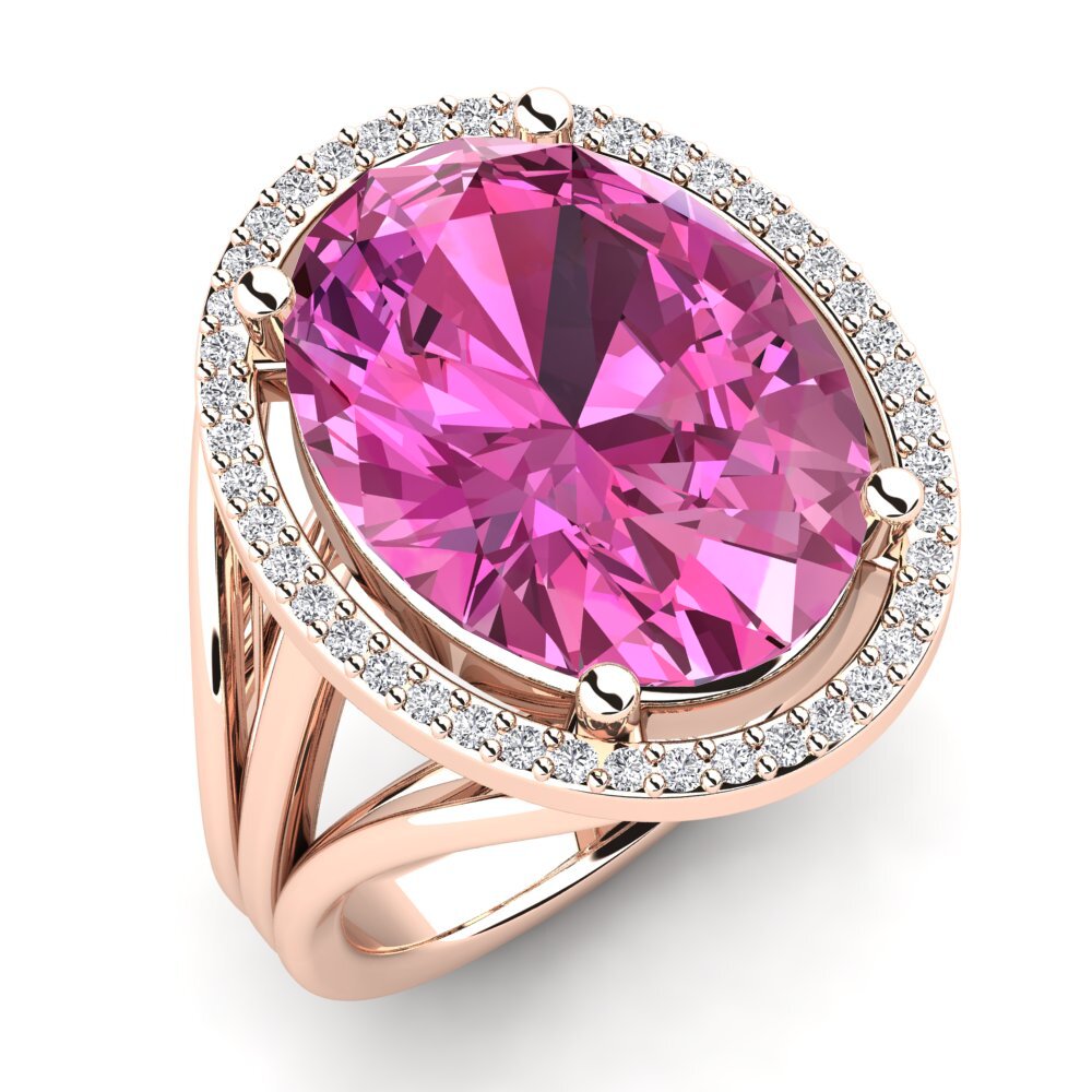 Pink Topaz Ring Lucile