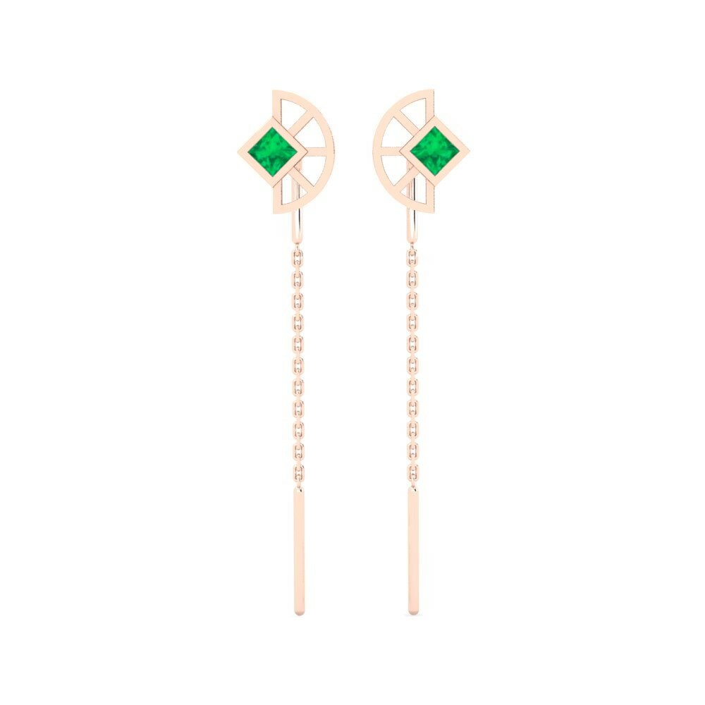 Boucle d'oreille femme Lucill Or rose 585