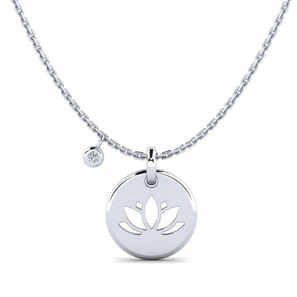 9k White Gold Necklace Ludisia Daughter