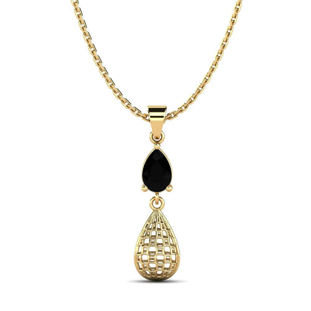 Or Jaune 14k Pendentif pour femme Luis