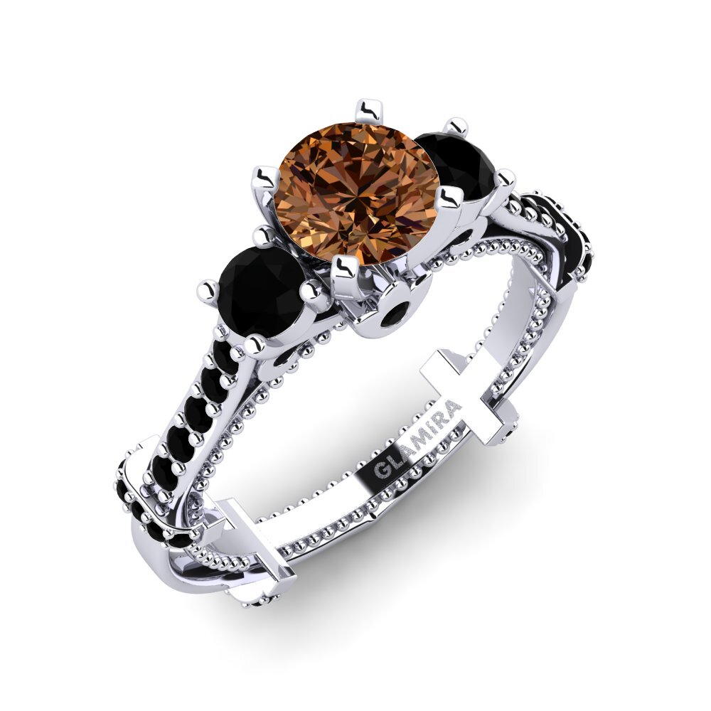 Brown Diamond Engagement Ring Luisetta
