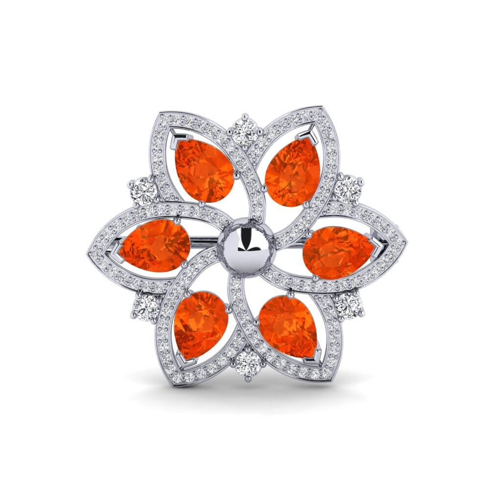 Fire Opal Brooch Lumbanil