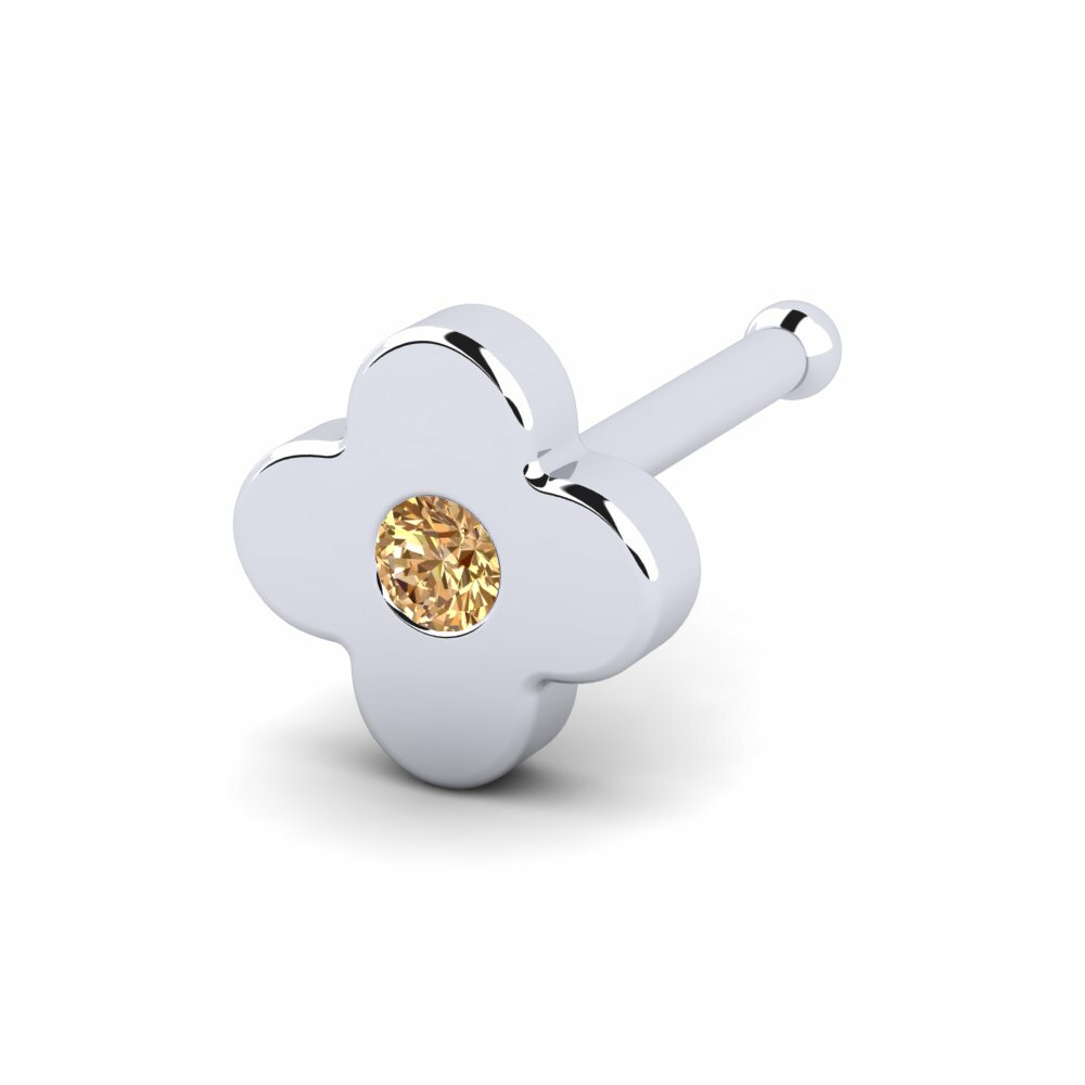 Bruine Diamant Neus Pin Lumen