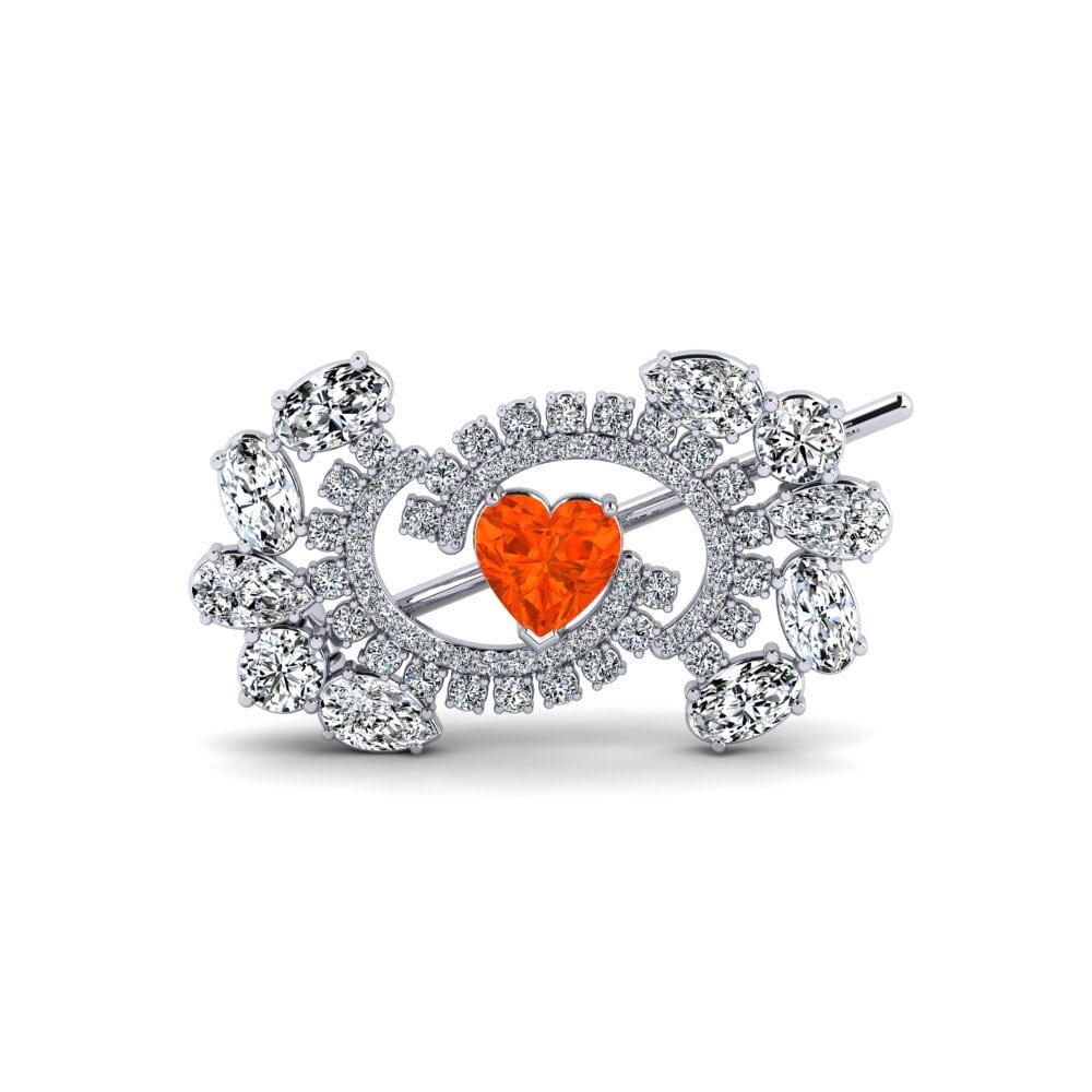 Fire Opal Brooch Lumpur
