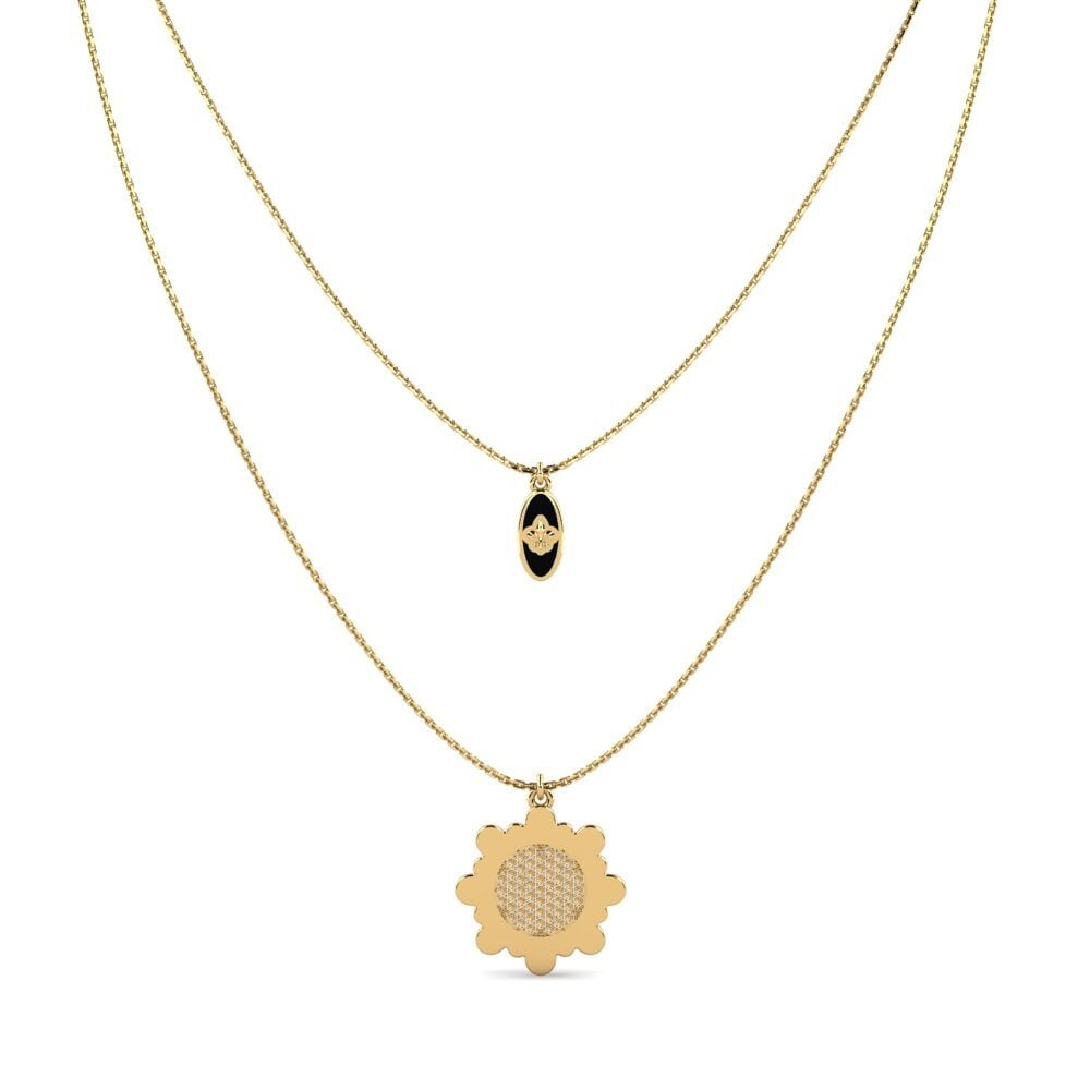Brown Diamond Women's Necklace Lunaser