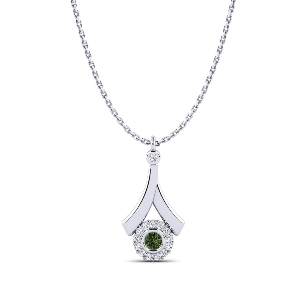 Green Sapphire Women's Pendant Lunes