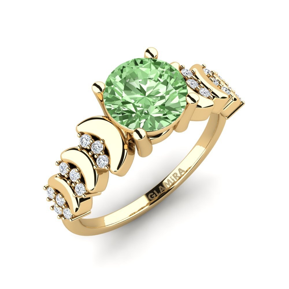 Diamant Vert Bague pour femme Lupe