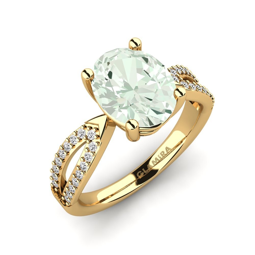Grüner Amethyst Verlobungsring Lurenda