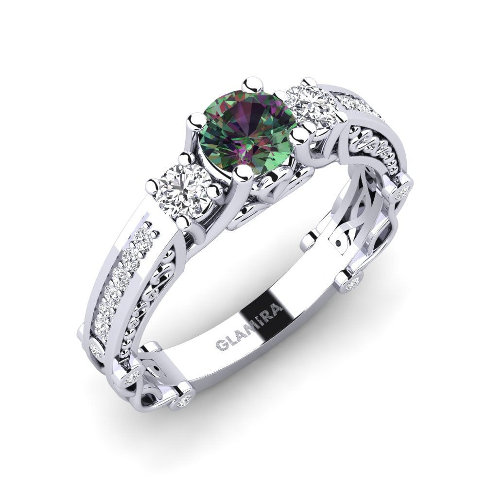 Mystic Topaz Engagement Ring Luyiza