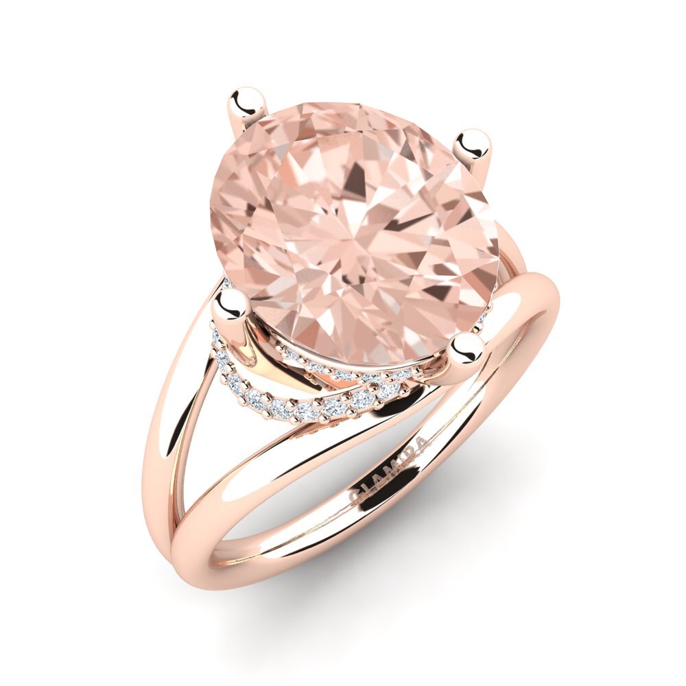 14ct Rose Gold Morganite Ring Luzirene