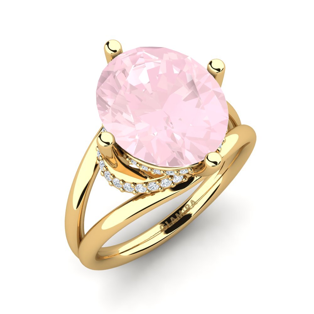 Quartz Rose Bague Luzirene
