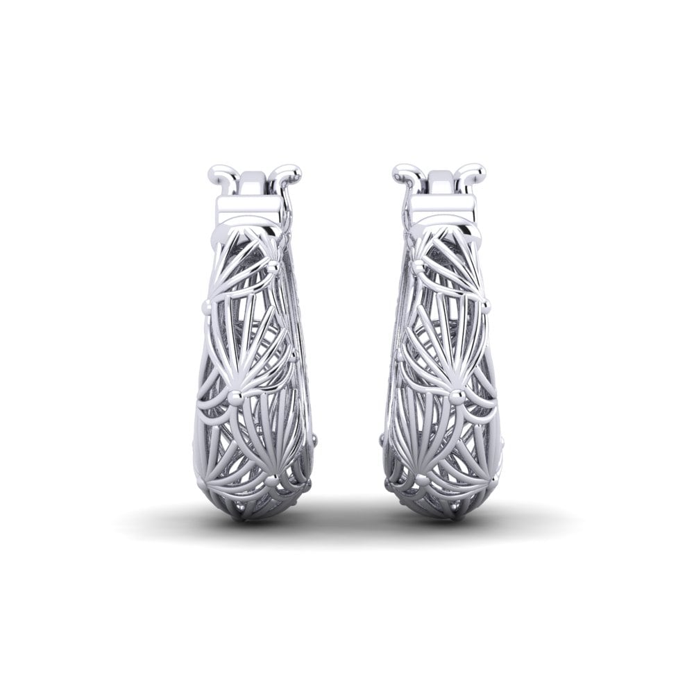 18ct White Gold Earring Lycid