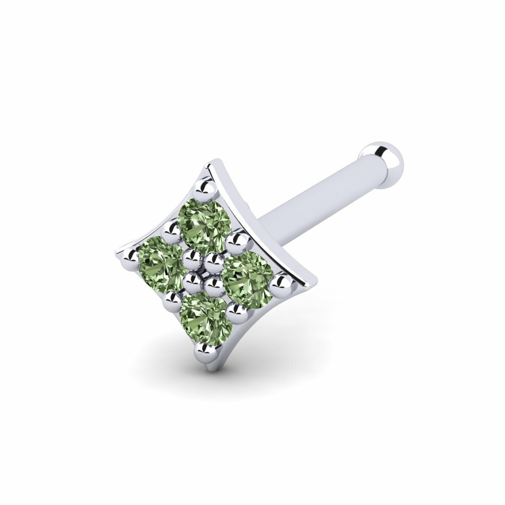 Groene Diamant Neus Pin Lynellenek