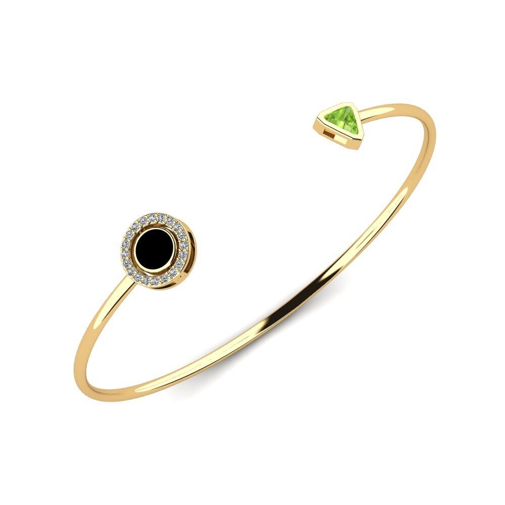 18ct Yellow Gold Peridot Women's Bracelet Lynne