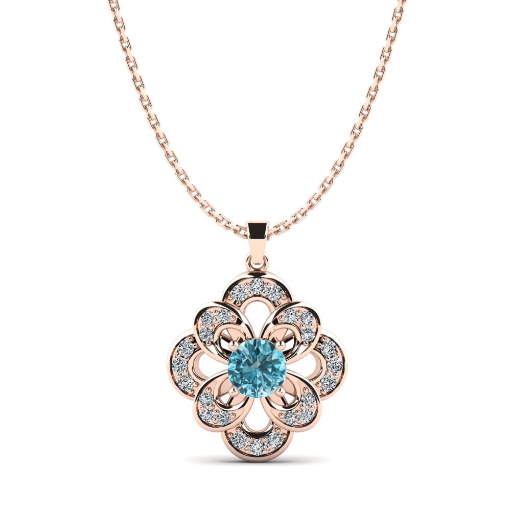 Blue Zircon Women's Pendant Lyubov