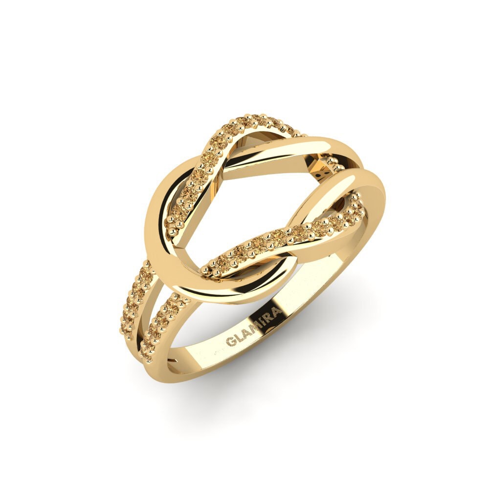 Diamante Marrone Anello Maama
