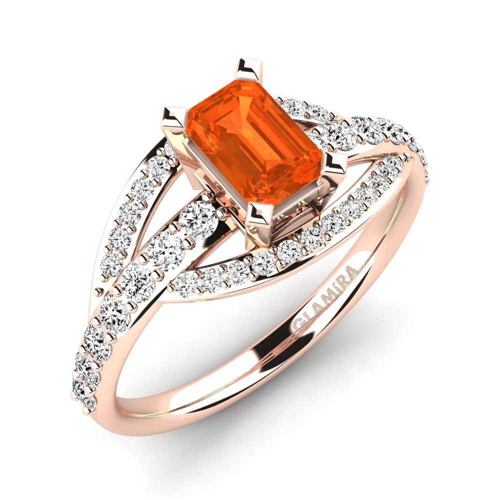 Đá Opan Lửa Nhẫn đính hôn Mabelle