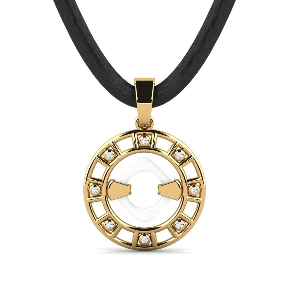 White sapphire Men's Pendant Mabry