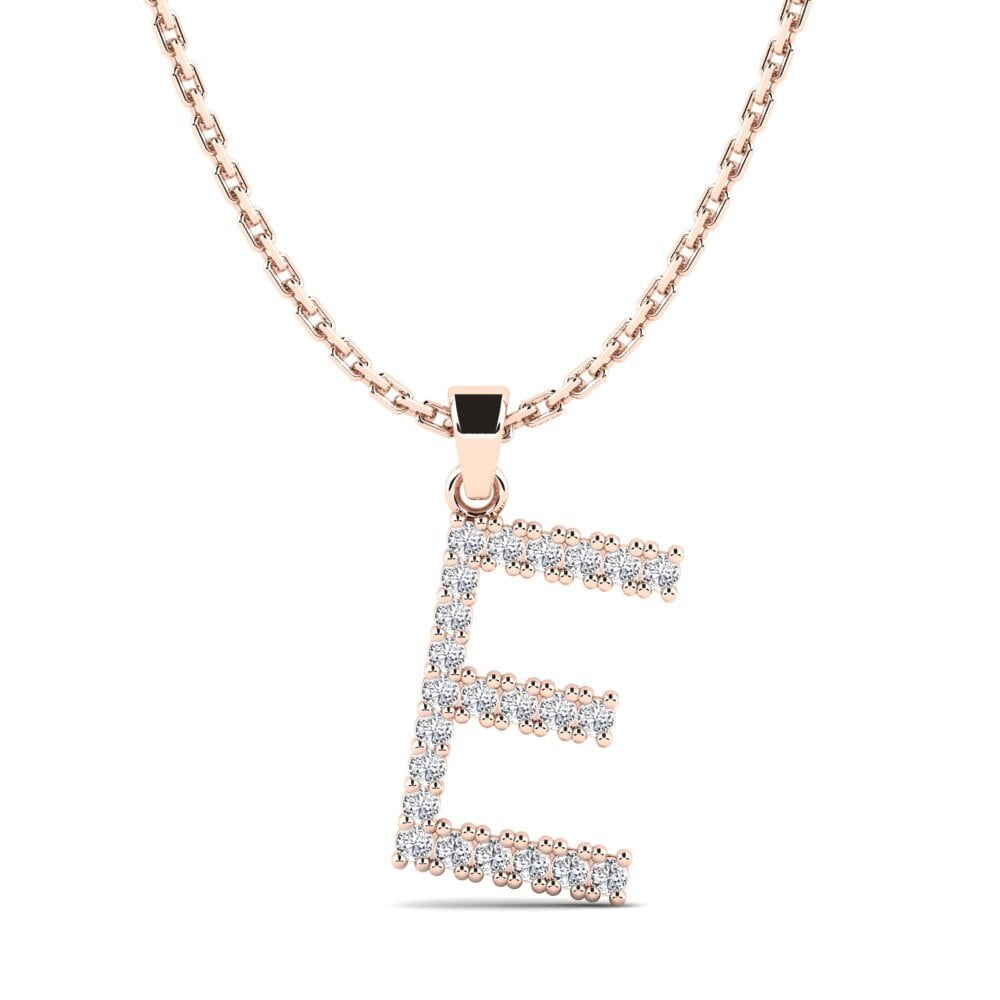 14k Oro Rosa Redondo SYLVIE Colgante Mabuhay - E