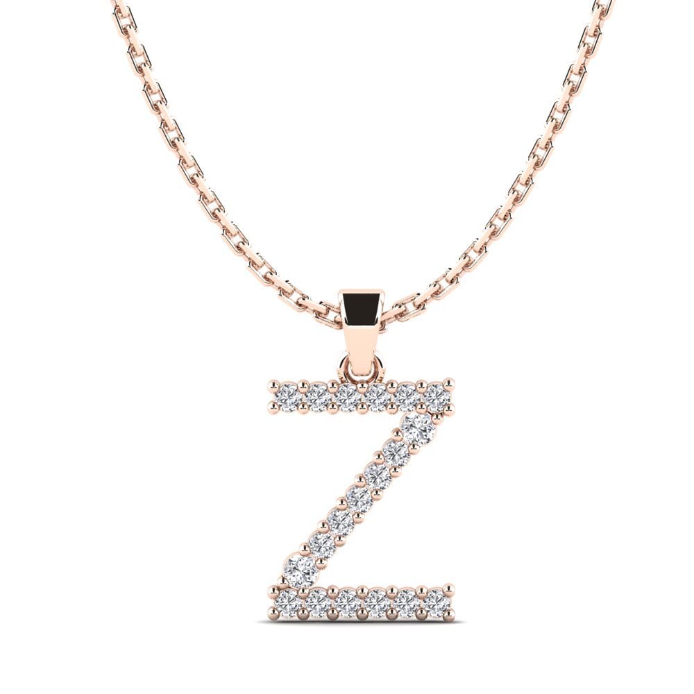 Rund Labor-gezüchteter Diamant SYLVIE Anhänger Mabuhay - Z