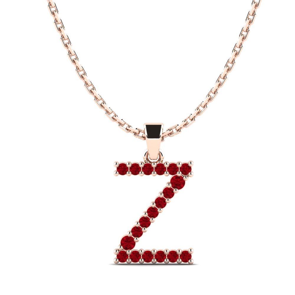 Roter Zirkonia SYLVIE Anhänger Mabuhay - Z