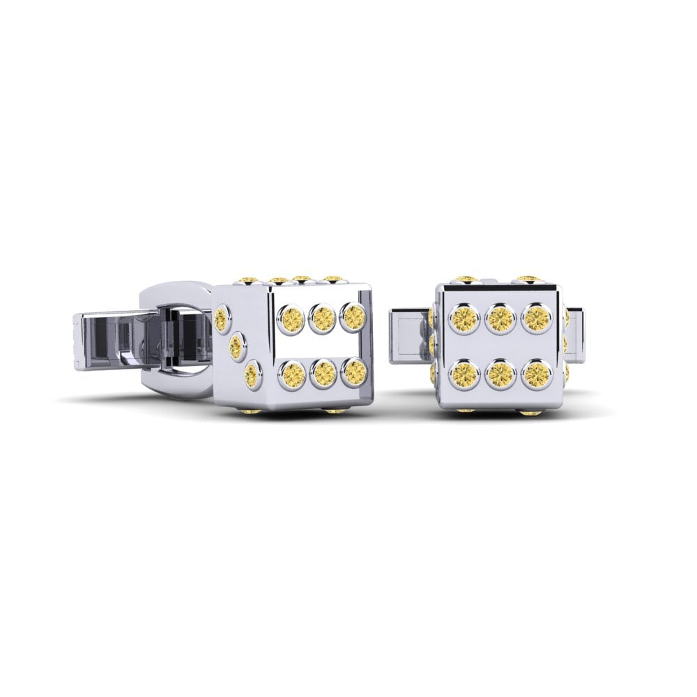 Gul Diamant Manchetknap Machop