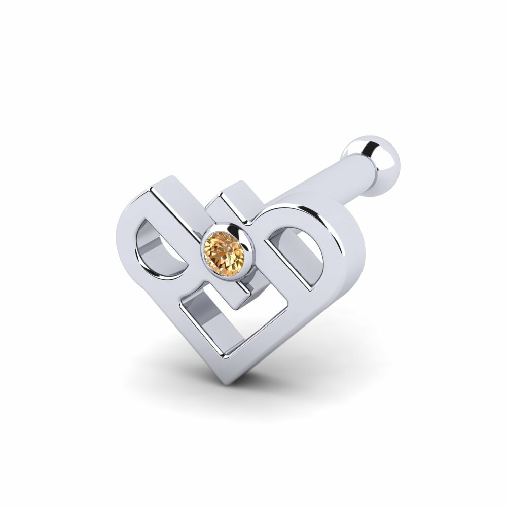 Bruine Diamant Neus Pin Macio
