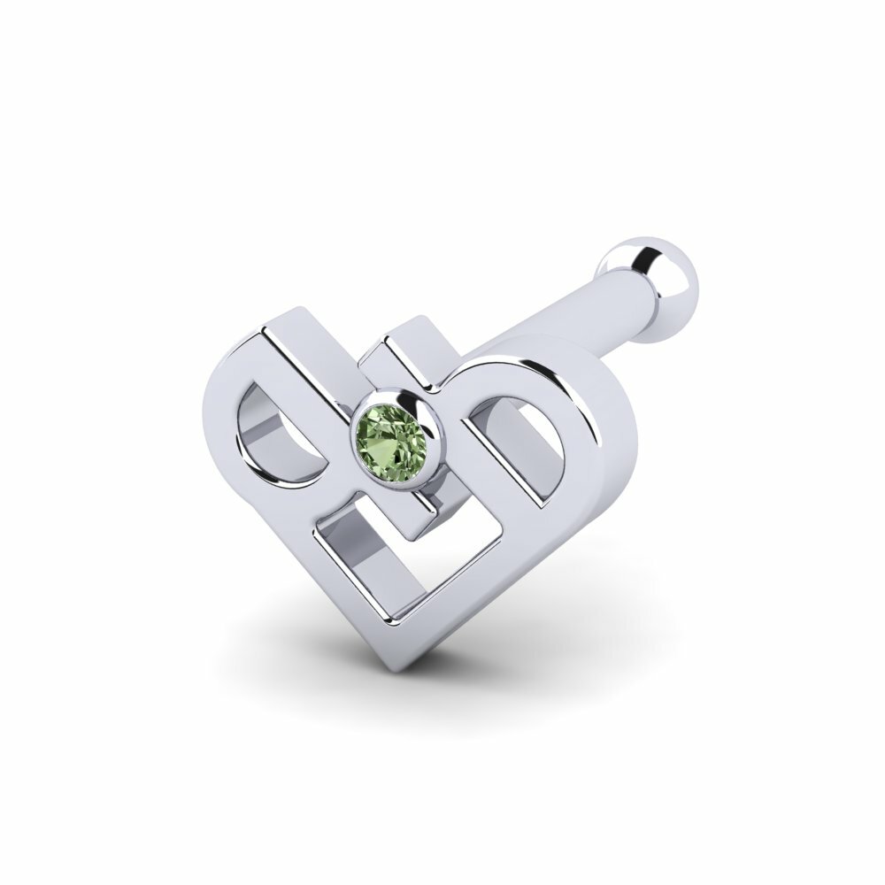 Groene Diamant Neus Pin Macio