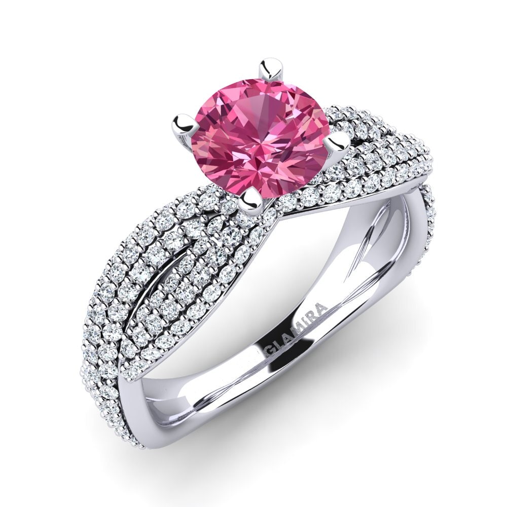 Pink Tourmaline Engagement Ring Mackenzie 1.0 crt
