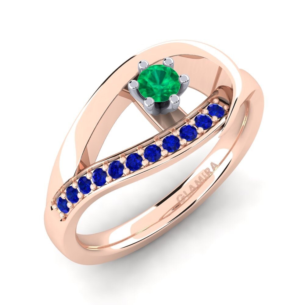 18ct Rose & White Gold Engagement Ring Madely 0.1 crt