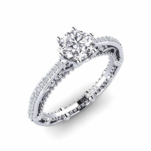 Ring Madera 585 White Gold & Diamond