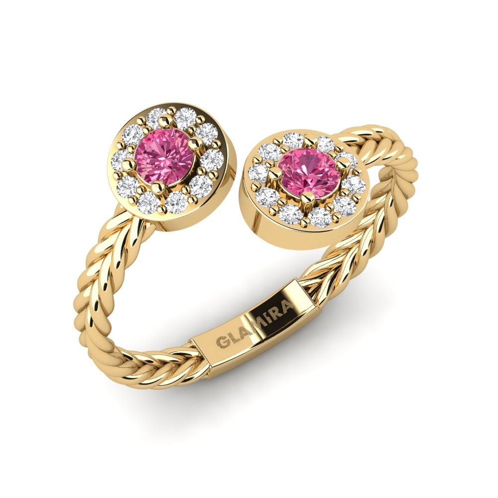 Pink Tourmaline Engagement Ring Madhu